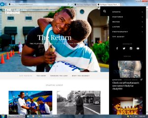 The Player’s Tribune includes featured articles, as well as what is happening on social media and all around the sports world.
