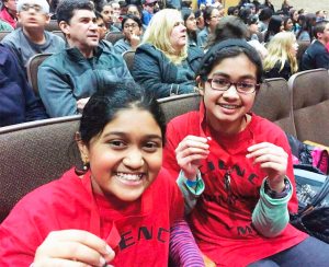 Students Shreya Motaganahalli and Trisha Sinha took second place in the Anatomy category at the Science Olympiad regional competition.