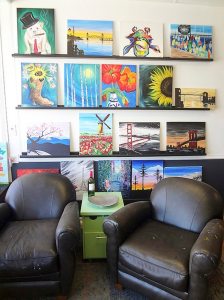 Wine and Design pairs painting with a social aspect.