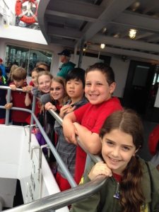 Al the students enjoyed the boat ride