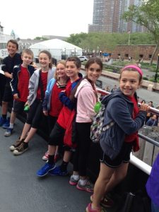 The boat ride was exciting