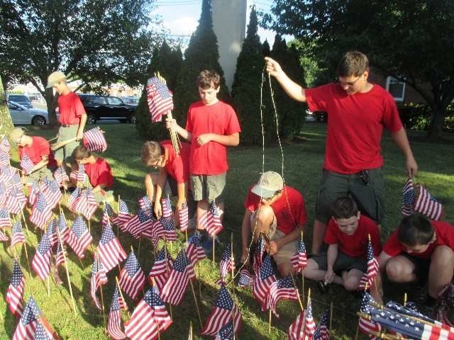 660 Village Hall Flags 20154