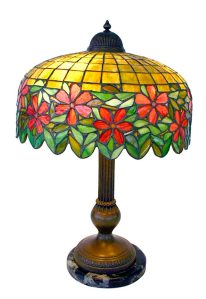 Handel leaded glass shade lamp