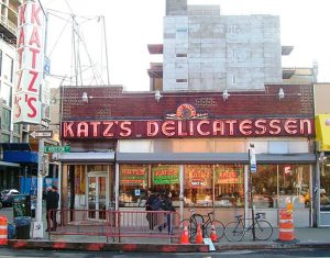Katz’s Delicatessen on the Lower East Side