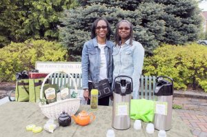 The ladies of The Perfect Blend, LLC provided samples of their delicious, homebrewed tea infusions.