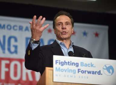 Governor Andrew M. Cuomo Fires Up Crowd at the Blue Wave Long ZIsland Rally in Hauppauge