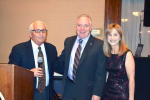 Senior Center Board Treasurer Jim Avena, TD Bank Financial Services Rep Jerry Volpe and Senior Center Board President Jean-Marie Posner