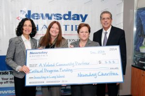 From left: Ellen Feldman, CAPS supervisor for education and training; Alane Fagin, Dale Cole, community affairs project manager, Newsday and Paul Fleishman, vice president, public affairs, Newsday.