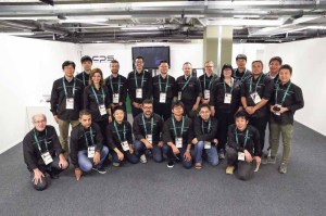 The Canon team in Rio, including Elizabeth Pratt 