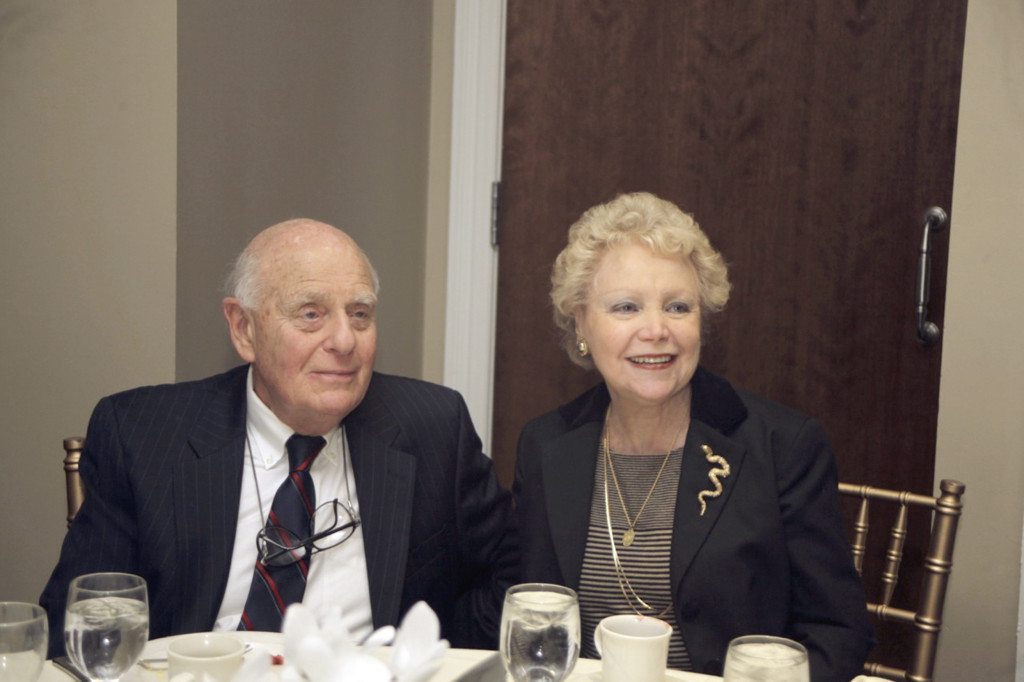 Lee Tamares and her husband Matthew at the recent Women's Honor Roll Breakfast