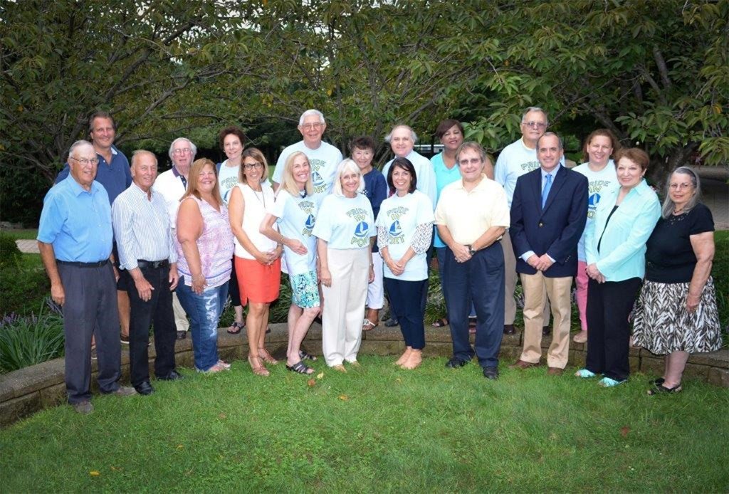Front row: Joel Ziev, Leon Jankowski, Jodi Okun, Emily Beys, Bonnie Doran, Town of North Hempstead Supervisor Judi Bosworth, Councilwoman Dina DeGiorgio, Jonathan Watkins, Dr. Bruce Sims, Marie Marcellino, Nancy Cowles. Back row: Mat Lanfant, Jim Cowles, Bobbie Polay, Jerry Rudnick, Barbara Faticone, Fred Pollack, Dolores Holliday, Carl Lalena, Mariann Dalimonte