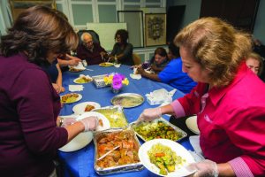 Participants are enjoying lunch from Shop Delight.