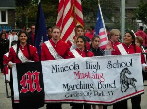 The Mineola High School Marching Band