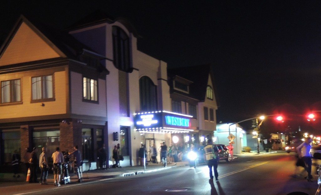 Post Avenue was buzzing with camera crews