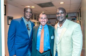 Darryl Strawberry, Dr. Jonathan Haas of Sands Point and Evander Holyfield
