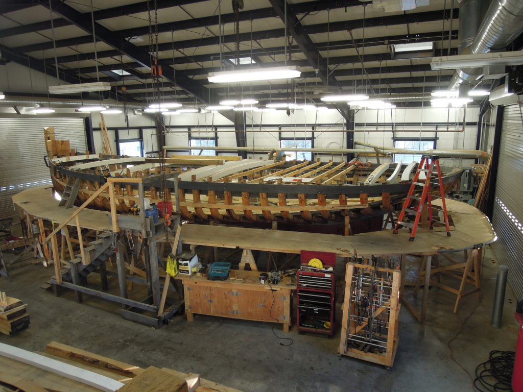 Deck Beams are being installed in Ida May