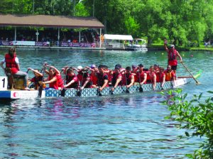 The NY Wall Street Dragon team, with GNCA’s Betty Leong, competed at the Toronto Dragon Boat Festival. 