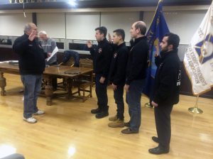 Ex-Chief Robert A. Lincoln, Jr., swore in the new EMS Officers.