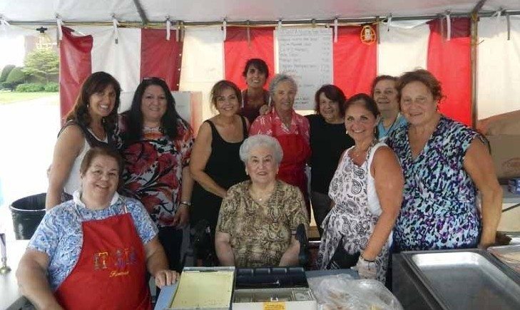 Members of the Maria SS. Dell Assunta Society served up Italian eats for guests.