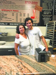 Today, Linda and Aiden behind the counter.