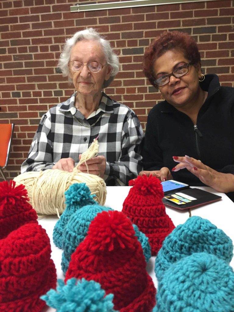GNSCVolunteerB Knitting