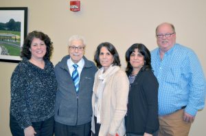 At the Feb. 11 tribute, Gino Papa, second from left, with family members 