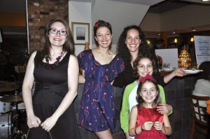 Bach To Rock performers  and Nissa Fine and family (Photo by Maddy Wiener)