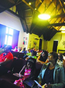 The audience listened to keynote speaker Dawn Diaz.