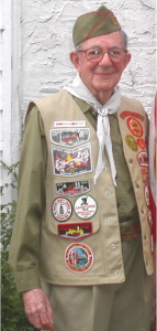 Bauman in his Boy Scout uniform