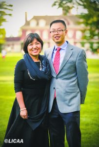 Lin Pan and husband and business partner, Derek Zheng, celebrated the Mid-Autumn Festival at Old Westbury Gardens.