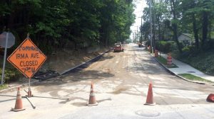 Irma Avenue was often closed during the project.
