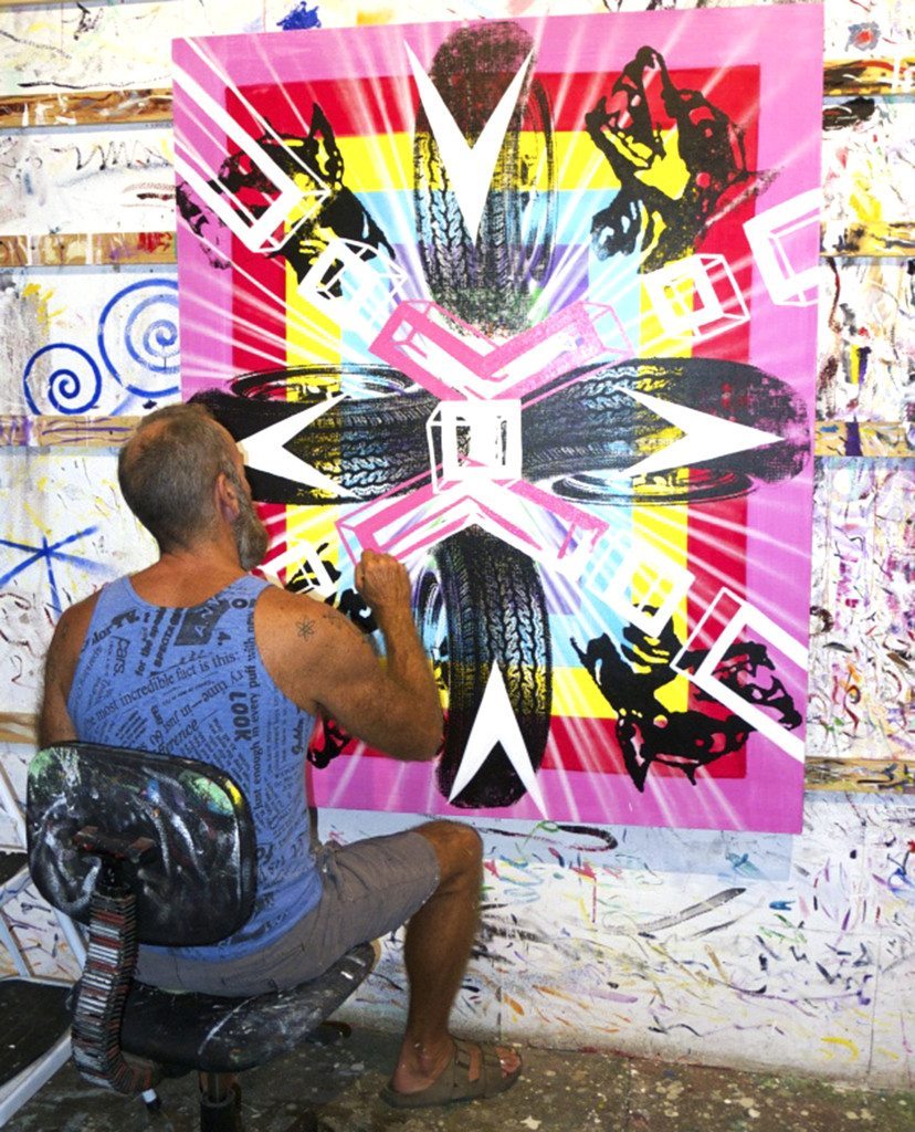 Kenny Scharf, painting (cropped)