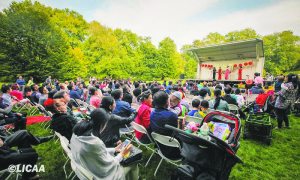 Guests enjoyed the performances at the LICAA’s Chinese Mid-Autumn Festival at Old Westbury Gardens.
