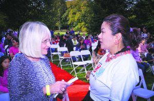 Judi Bosworth and LICAA Volunteer Coordinator Annie Teng