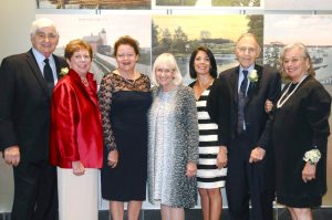 Gala honorees Jane and Marty Schwartz, Library Director Nancy Curtin, Town of North Hempstead Supervisor Judi Bosworth, Town of North Hempstead Councilwoman Dina DeGiorgio, Judy and Ted Goldsmith (Photos by Barbara Brady Photography)