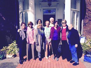 Members of the Lions Club and Tracy and Steve Markowitz of the Holocaust Center