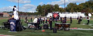 The MHS Marching Band impresses the judges during their winning performance of their Star Wars show at the NYS championship at Woodbridge High School.