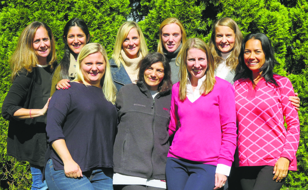 Back row: Lisa Sipress, Liliane Millan, Christina Potter, Tracey Melvin, Nancy Dandic; front row: Birute Rosequist, Carolyn Conkling, Karen Ghaffari, Wendy Paladino