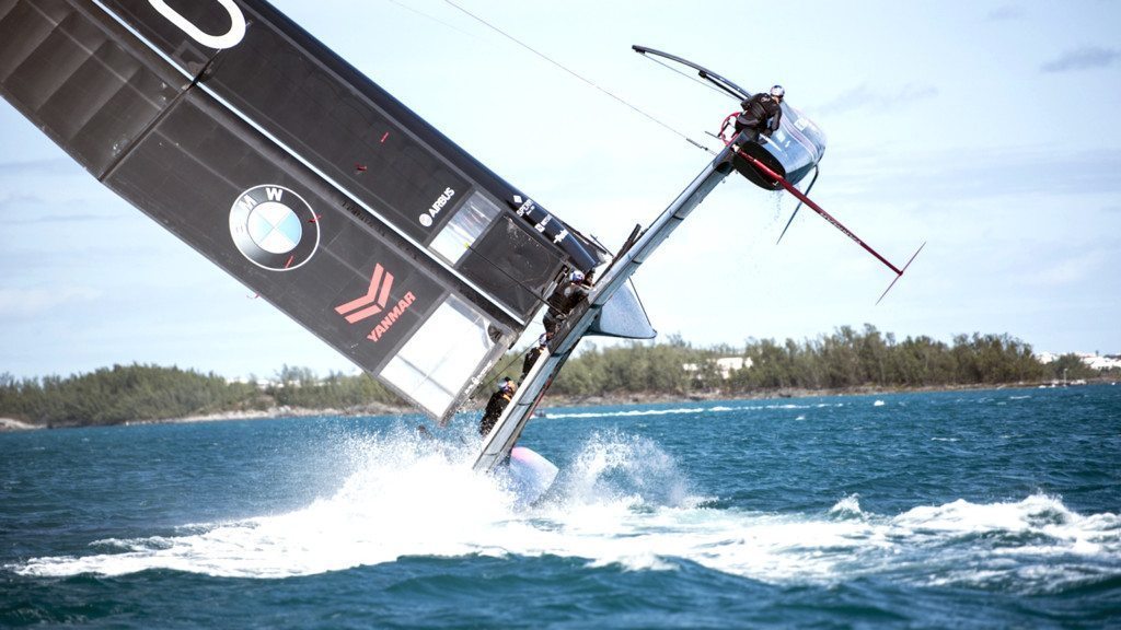 ORACLE TEAM USA training in Bermuda with the AC45S