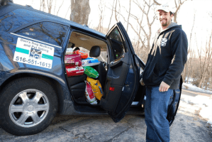 Founder of Dan’s Dog Walking and Pet Sitting Daniel Reitman is collecting pet food and other items for local shelters.