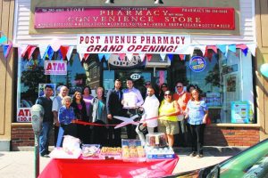 Chamber members, community residents and others helped welcome Post Avenue Pharmacy to the community 