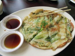 Vegetable pajun at Harmony Fusion.