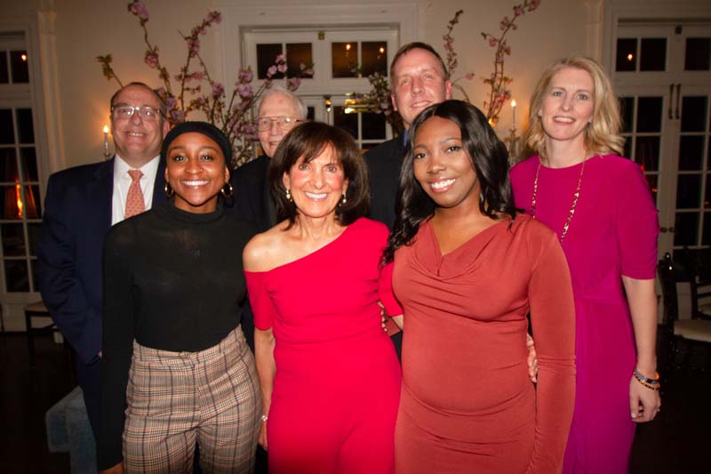 President Kurt Kiess,Fr. Halligan, Bill Collard, Liz Collard,Nani Redford,Diana Holden,JodiAnn Perry