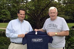 Daryl Zimbardi (left), whose father Sal is being honored posthumously. Fred Falconer is this year’s parade Grand Marshal.