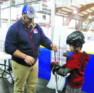A free Ranger hockey stick was given to each participant.