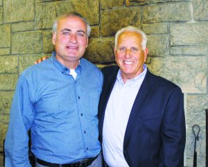 Superintendent Peter Renick and past Superintendent Richard Arenella, who retired from the Great Neck Park District in 2001 after almost 40 years of service (Photo by Michele Siegel)