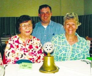 Eileen Aliani, James Werner and Anita Zarbis at the rotary luncheon at Spinnakers (Photo by Dagmar Fors Karppi)
