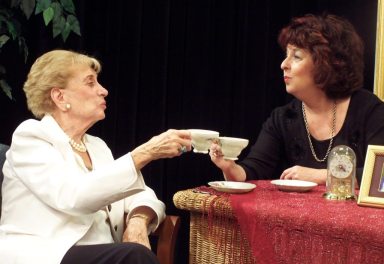 Ruth Dolgow and Bonnie D. Graham on set