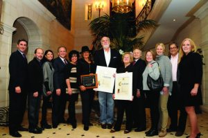 From left: Wayne Wink, TONH town clerk; Daniel Kohs, commissioner, Village of Sands Point Historic Lighthouse Preservation Commission; Dina De Giorgio, TONH councilwoman; Edward Mangano, Nassau County executive; Linda Mangano; Ilene Vultaggio; Don Vultaggio; Georgia DeYoung, chairperson, Village of Sands Point Historic Landmarks Preservation Commission; Edward Adler, mayor, Village of Sands Point; Betsy Silverstein, deputy chairperson, Village of Sands Point Historic Landmarks Preservation Commission; Meghan Hagedorn, commissioner, Village of Sands Point Historic Landmarks Preservation Commission; John Posillico; Delia DeRiggi-Whitton, Nassau County legislator