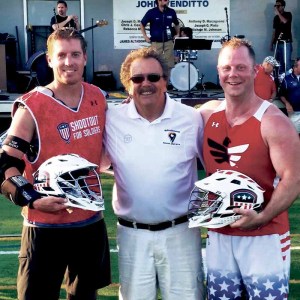 Last year’s Patriot Award was presented by Rockville Centre Lacrosse Club to Brad McNamara and Erik Mineo. (Photos courtesy ofShootout For Soldiers Facebook)